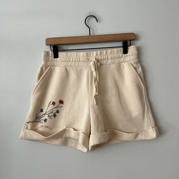 Taylor Swift Pants - Taylor Swift Loving Him Was Red Sweat Shorts Women's Size Medium